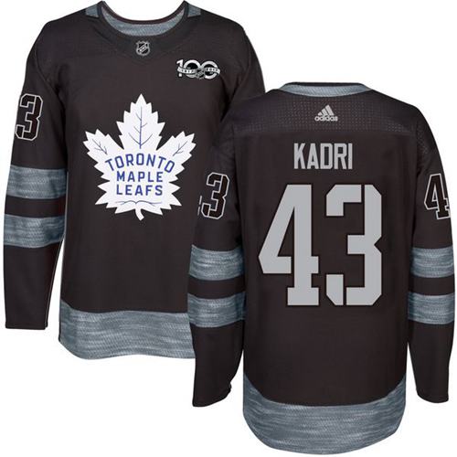 Adidas Maple Leafs #43 Nazem Kadri Black 1917-100th Anniversary Stitched NHL Jersey